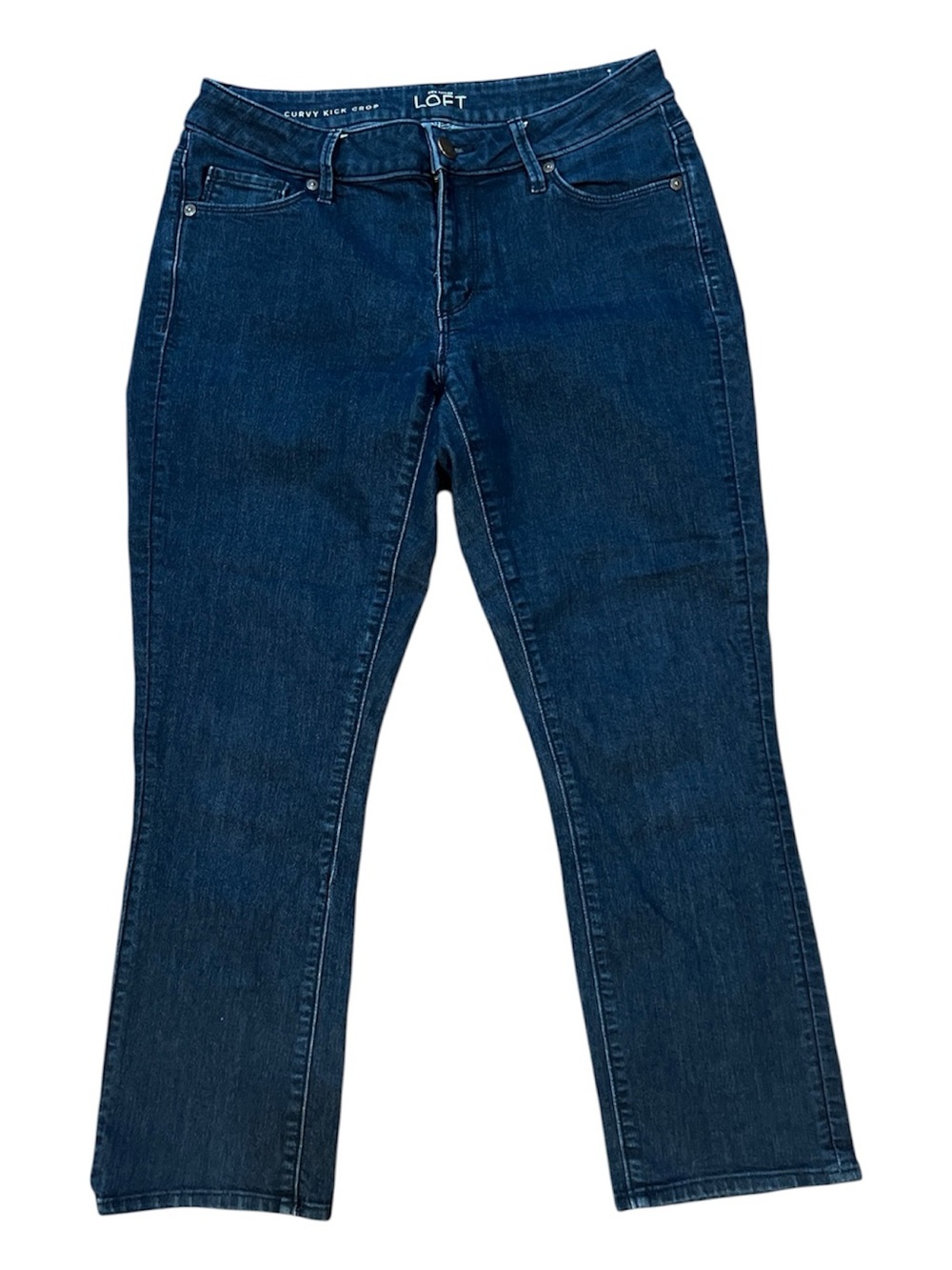 Ann Taylor Loft Curvy Kick Crop Jeans Size 4
